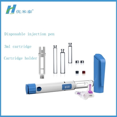 Hộp mực Insulin có thể bơm lại bằng nhựa, Ống tiêm Insulin được điền sẵn CE / ISO được liệt kê