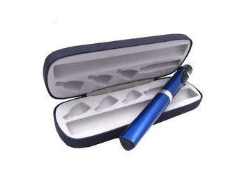 Màu xanh Insulin Hộp Bút Insulin Du lịch Case cho Bút Thép / PU Da Vật liệu